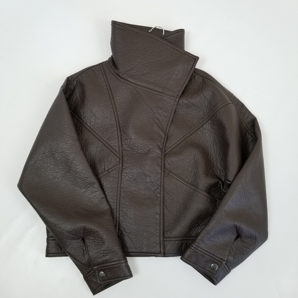 Dear John Kingston Vegan Leather Jacket Large New - Picture 9 of 9
